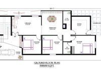 1500 Sq Ft House Ground Floor Plan