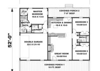 3 Bedroom 2 Bath House Plans No Garage