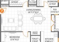 3bhk House Plan Ground Floor 1500 Sq Ft