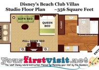 Disney Beach Club Studio Floor Plan