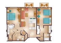 Disney Beach Club Villas 2 Bedroom Floor Plan