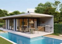 Small Home Plan With Swimming Pool