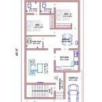 20 X 40 House Plans South Facing