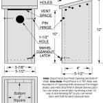 Free Printable Bluebird House Plans